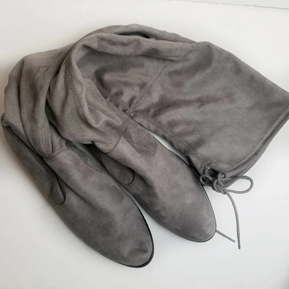Charles David Gravity Over The Knee Gray Boots 8.5